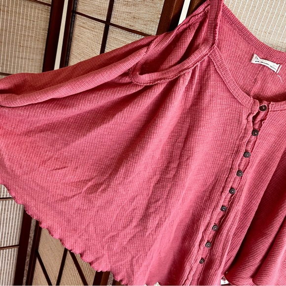 Free People We the Free Dream Weaver button front oversize  Trapeze Tank Top - Picture 8 of 8